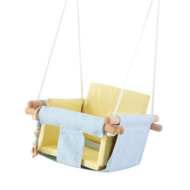 Grey and yellow on sale baby swing